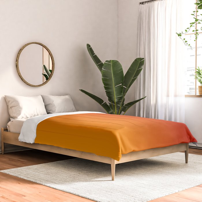 Red Orange Gradient Comforter Gallery Image 2