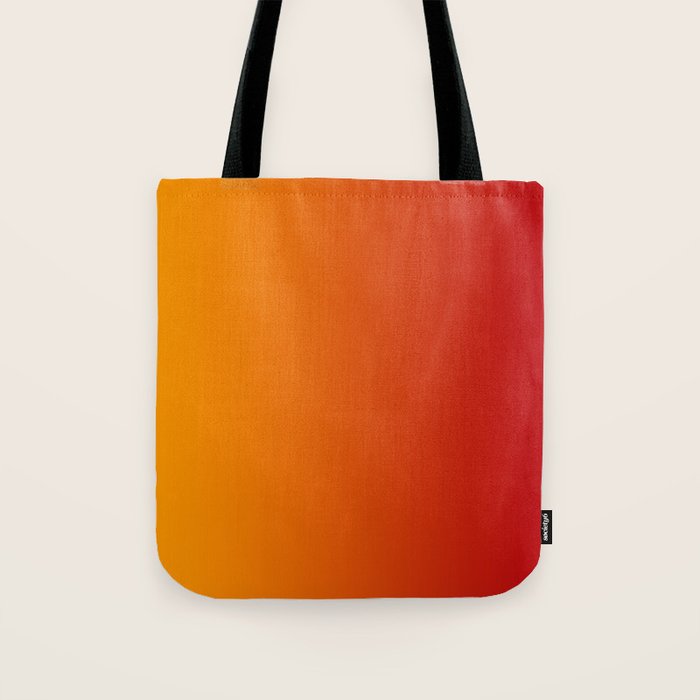 Red Orange Gradient Tote Bag Gallery Image 1