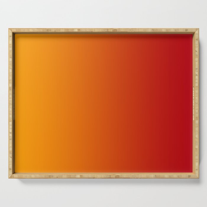 Red Orange Gradient Serving Tray Gallery Image 1