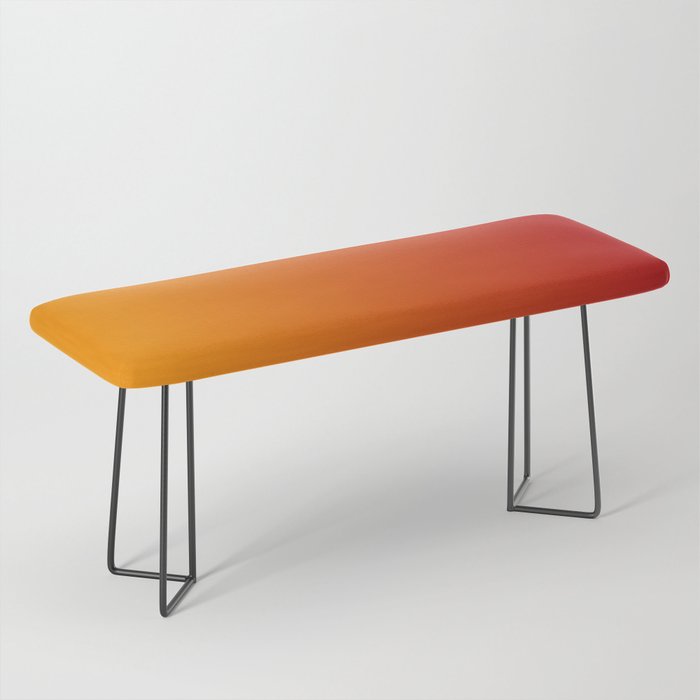 Red Orange Gradient Bench Gallery Image 1