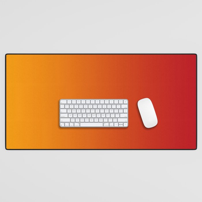 Red Orange Gradient Desk Mat Gallery Image 1