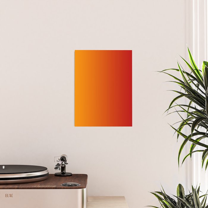 Red Orange Gradient Poster Gallery Image 2