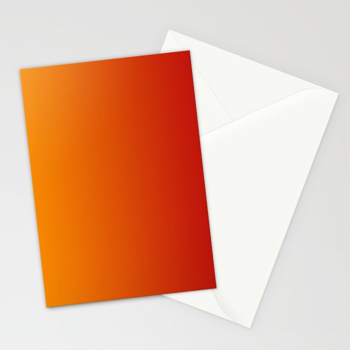 Red Orange Gradient Stationery Card Gallery Image 2