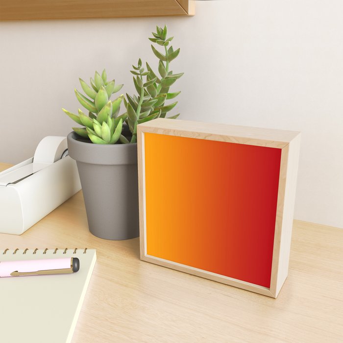 Red Orange Gradient Mini Art Print Gallery Image 2