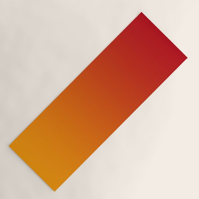 Red Orange Gradient Yoga Mat Gallery Image 1