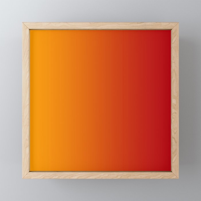 Red Orange Gradient Mini Art Print Gallery Image 1