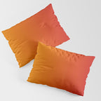 Red Orange Gradient Pillow Sham Gallery Image 3