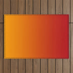 Red Orange Gradient Outdoor Rug Gallery Image 1