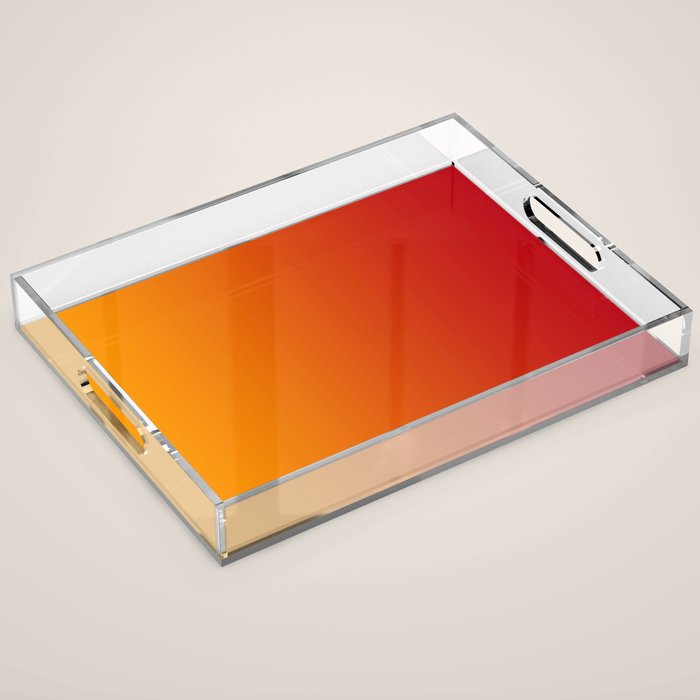 Red Orange Gradient Acrylic Tray Gallery Image 1