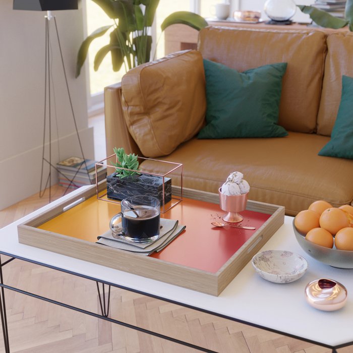 Red Orange Gradient Serving Tray Gallery Image 2