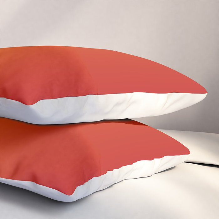 Red Orange Gradient Pillow Sham Gallery Image 3