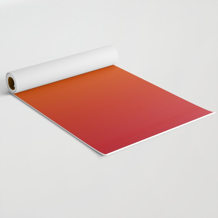 Red Orange Gradient Yoga Mat Gallery Image 2