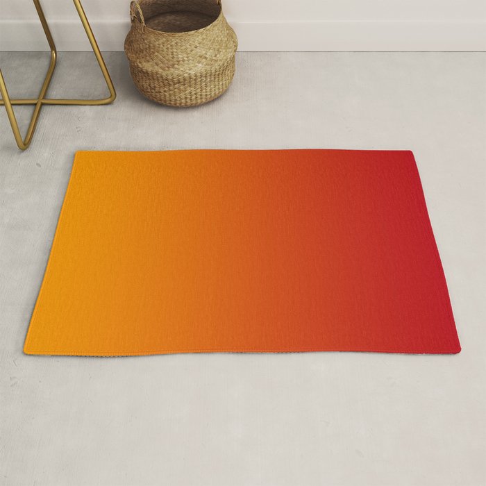Red Orange Gradient Rug Gallery Image 1