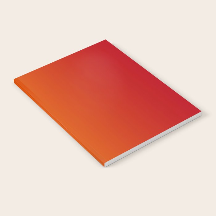 Red Orange Gradient Notebook Gallery Image 2