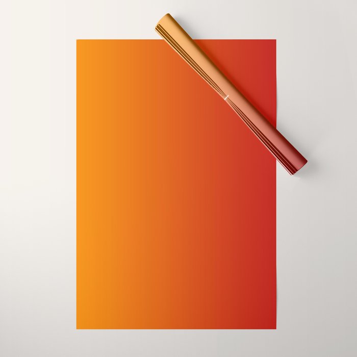 Red Orange Gradient Wrapping Paper Gallery Image 1
