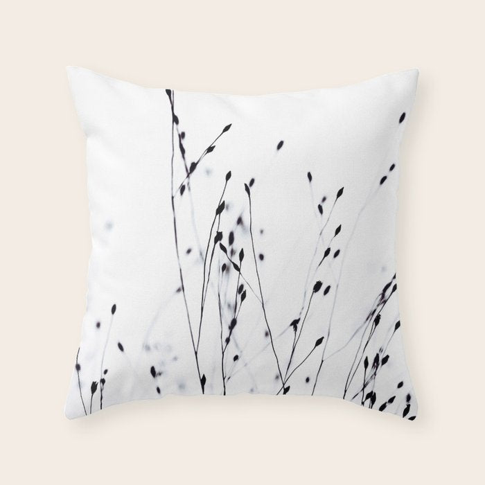 BLACK GRASS Throw Pillow Gallery Image 6