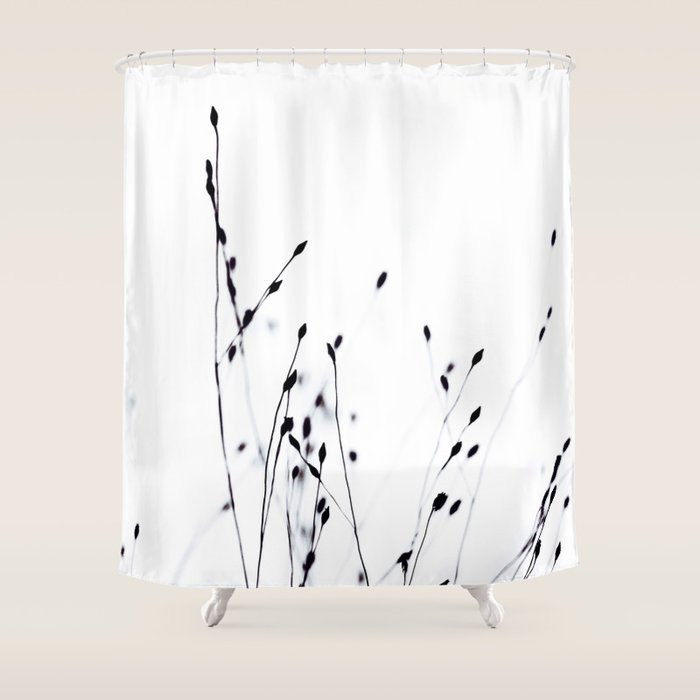 BLACK GRASS Shower Curtain Gallery Image 1