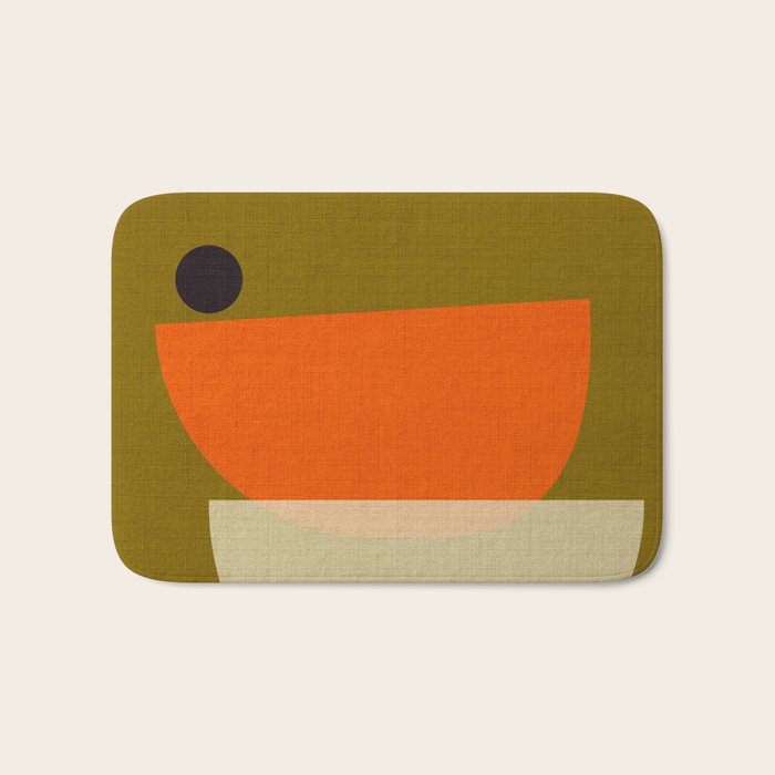 cups balance mid century minimal Bath Mat Gallery Image 1