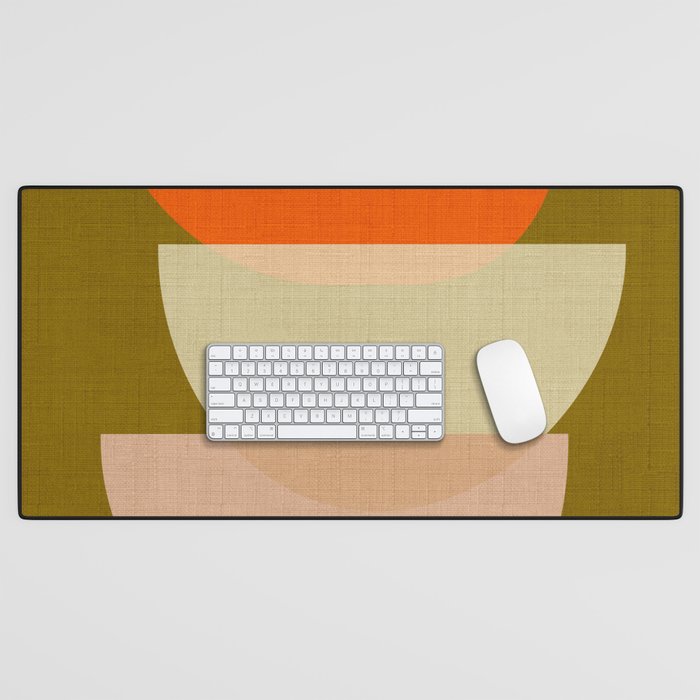 cups balance mid century minimal Desk Mat Gallery Image 1