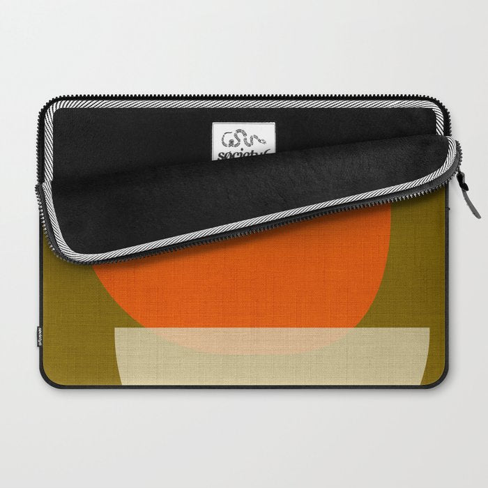 cups balance mid century minimal Laptop Sleeve Gallery Image 2