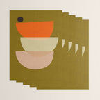 cups balance mid century minimal Wrapping Paper Gallery Image 3