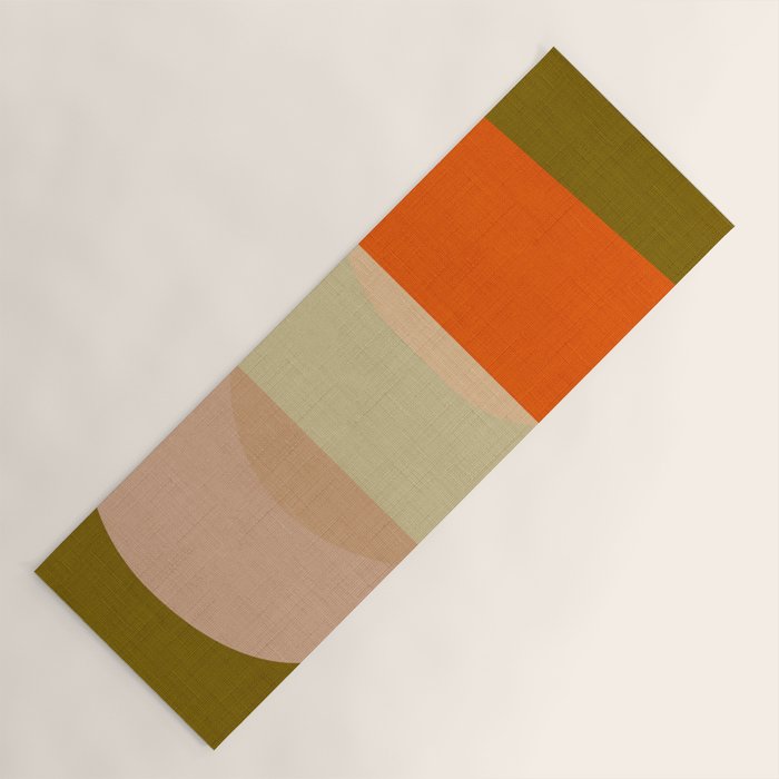 cups balance mid century minimal Yoga Mat Gallery Image 1