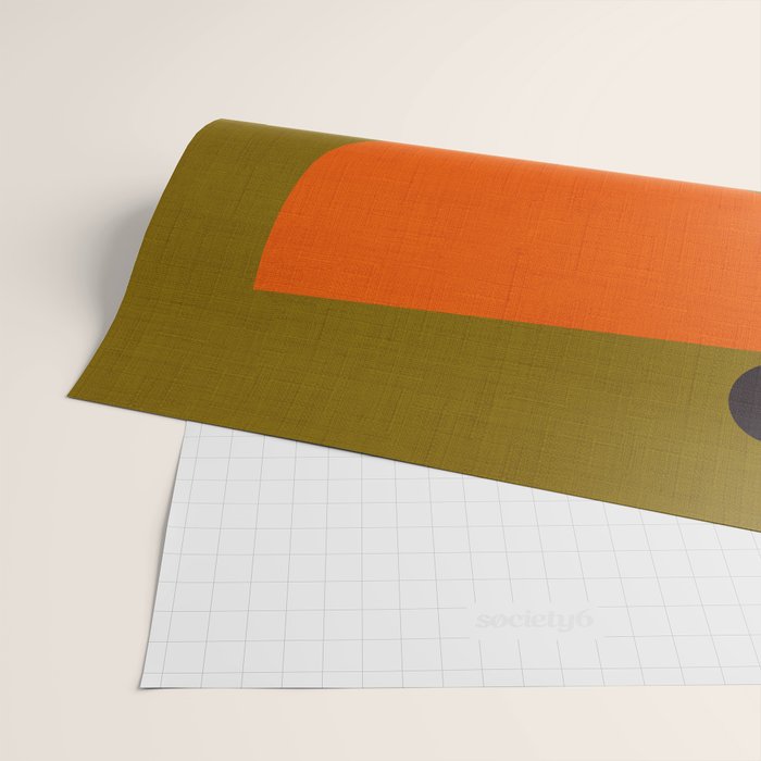 cups balance mid century minimal Wrapping Paper Gallery Image 2