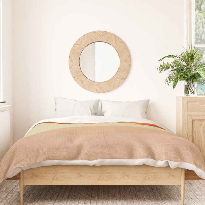 cups balance mid century minimal Duvet Cover Gallery Image 3