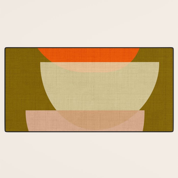 cups balance mid century minimal Desk Mat Gallery Image 3