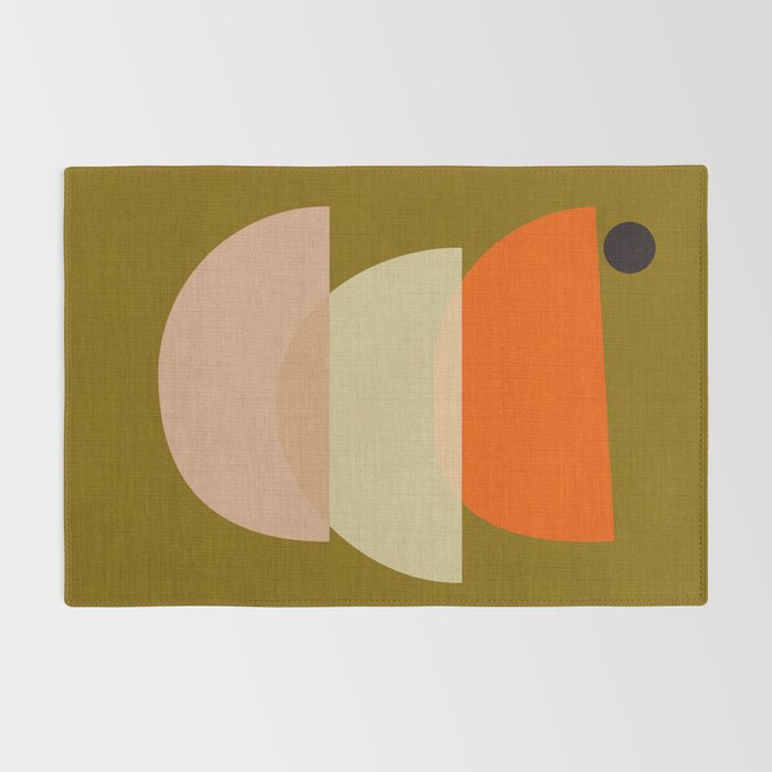 cups balance mid century minimal Rug Gallery Image 2