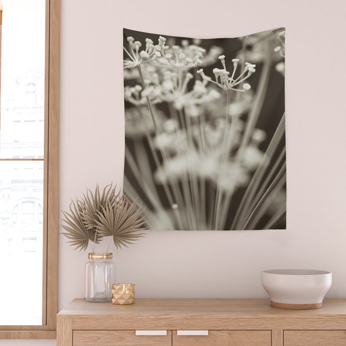 Dill Botanical Abstract 2 Wall Tapestry Gallery Image 2