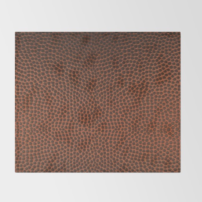 Football / Basketball Leather Texture Skin Throw Blanket Gallery Image 2
