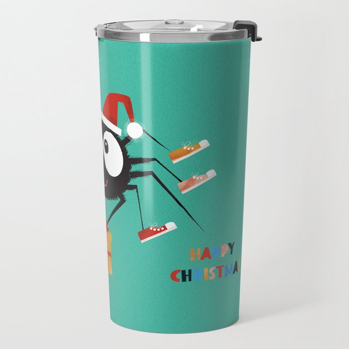 Happy Christmas Santa Spider Travel Mug Gallery Image 2