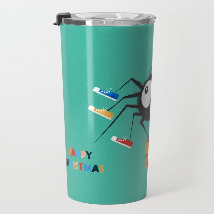 Happy Christmas Santa Spider Travel Mug Gallery Image 3