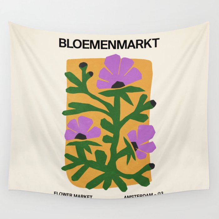 Flower Market III: Amsterdam | Matisse Edition Wall Tapestry Gallery Image 4
