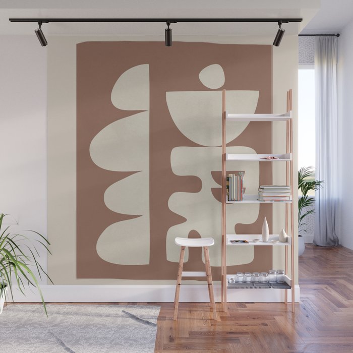 Mocha Movement 1 Wall Mural Gallery Image 1