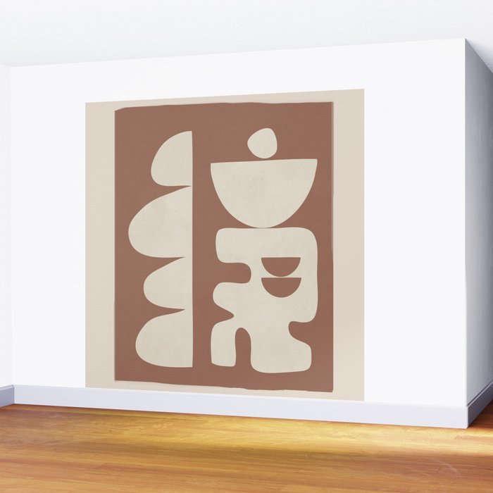 Mocha Movement 1 Wall Mural Gallery Image 2