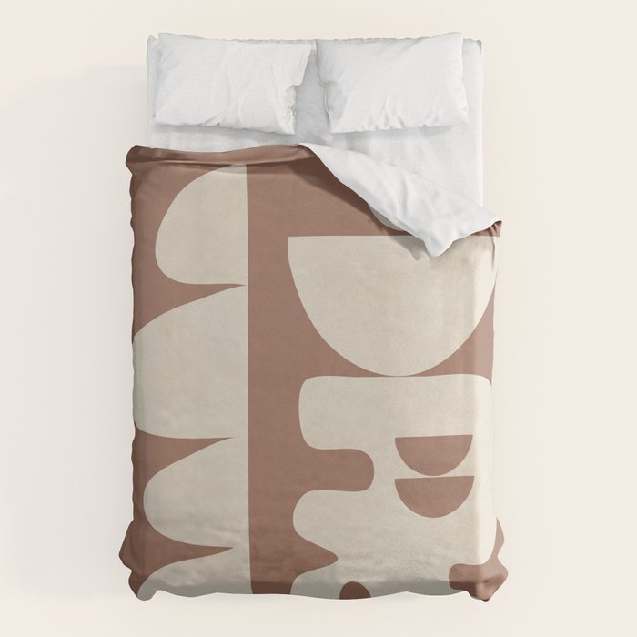Mocha Movement 1 Duvet Cover Gallery Image 1