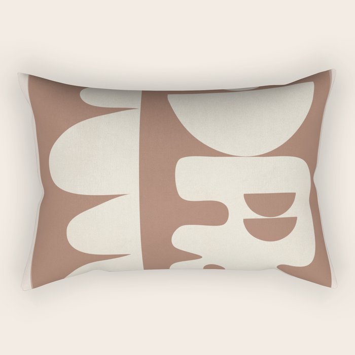 Mocha Movement 1 Rectangular Pillow Gallery Image 2