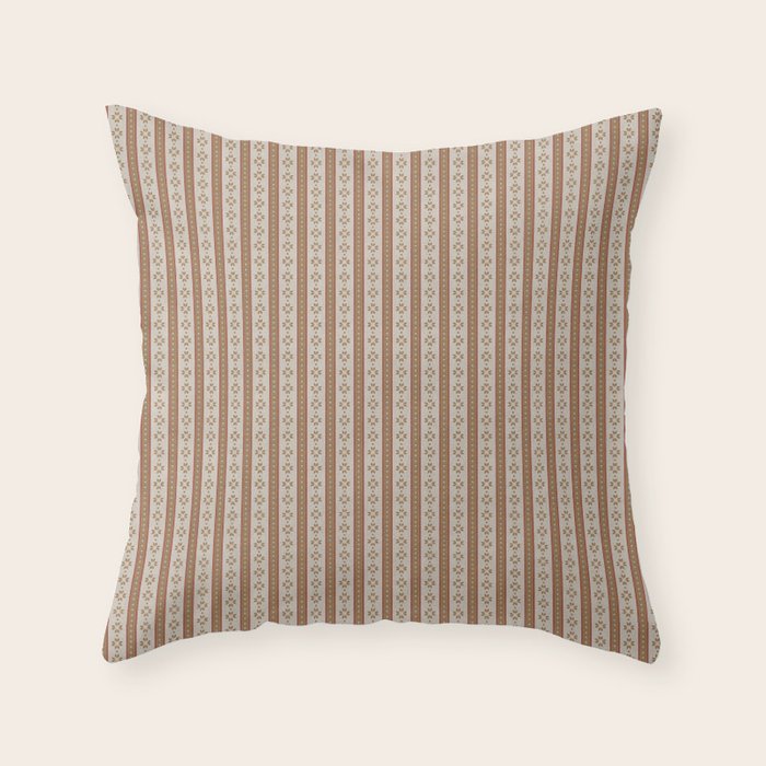 Ribbon Stripe Throw Pillow Gallery Image 6