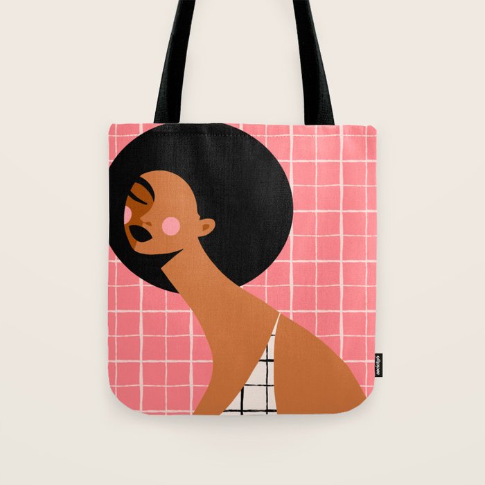 Grid Locked Goddess Tote Bag Gallery Image 1