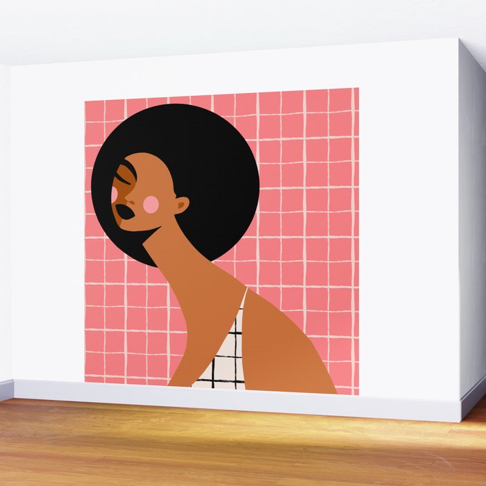Grid Locked Goddess Wall Mural Gallery Image 2