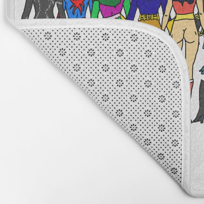 Superhero Butts - Girls Superheroine Butts LV Bath Mat Gallery Image 2