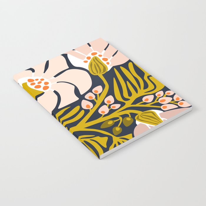 Backyard flower - modern floral illustration Notebook Gallery Image 2
