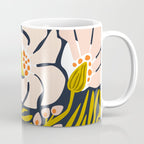 Backyard flower - modern floral illustration Coffee Mug Gallery Image 1