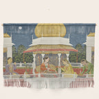 PRINCE CLIMBING TO HIS BETROTHED PROPERTY INDIA 18TH CENTURY  Wall Hanging Gallery Image 1