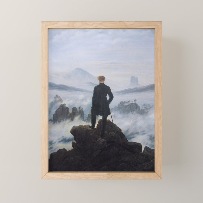 Wanderer above the Sea of Fog Mini Art Print Gallery Image 1