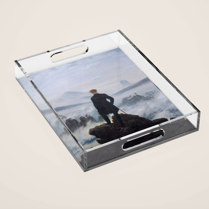 Wanderer above the Sea of Fog Acrylic Tray Gallery Image 1