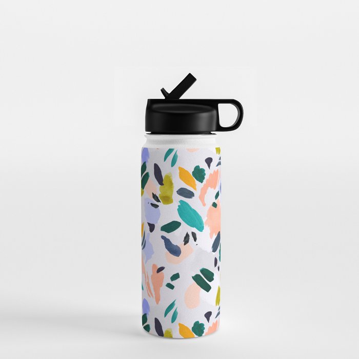 TERRAZZO BRUSHSTROKES Water Bottle Gallery Image 1