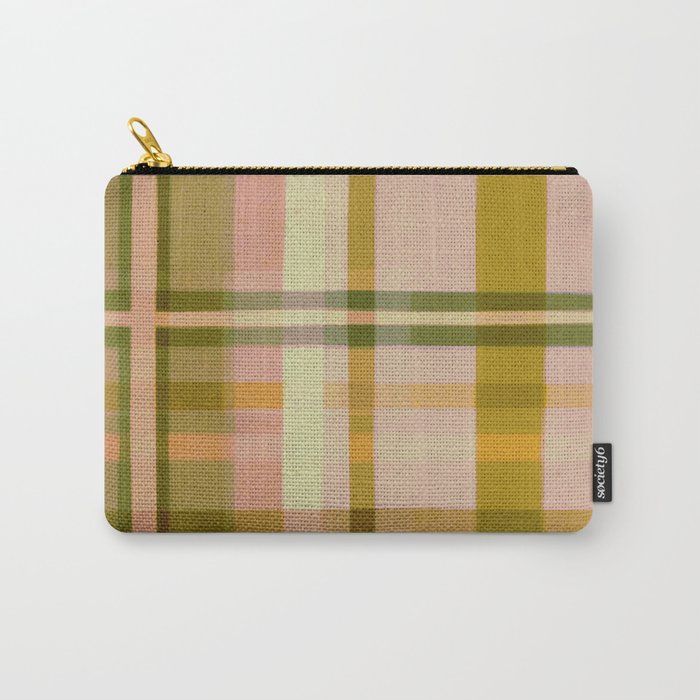 Colorful Plaid #1 Carry All Pouch Gallery Image 1